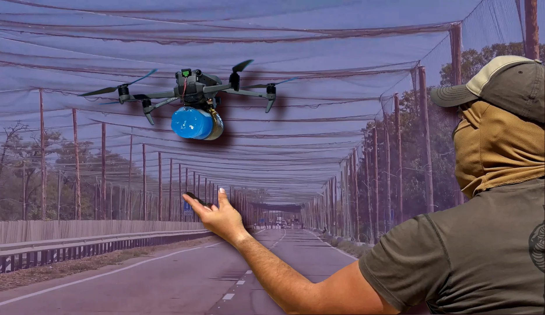 Galvanized steel anti-drone net specification diagram