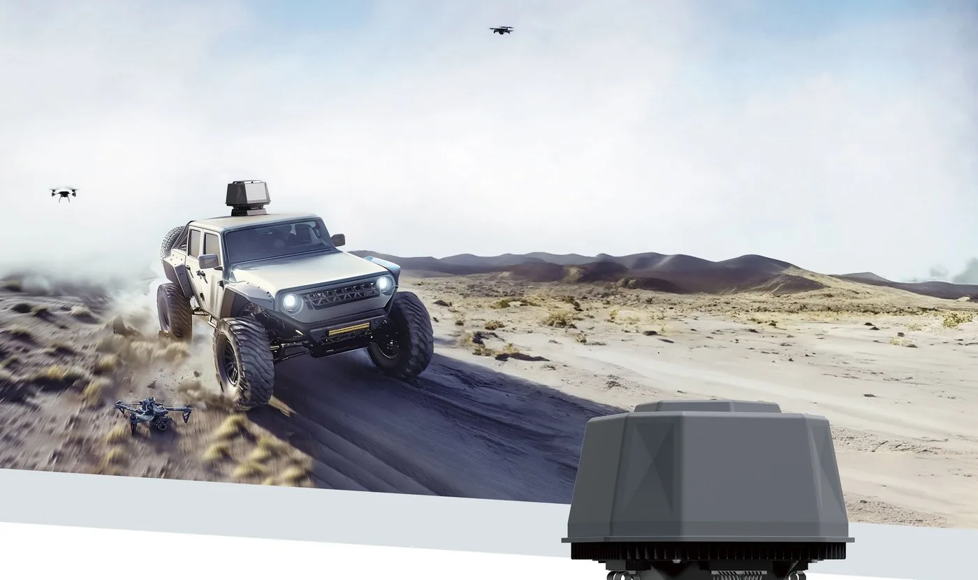 Fighter V vehicle-mounted 360-degree counter-drone interceptor